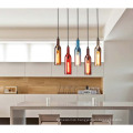 Wine bottle Shape Glass Pendant Lamp for Indoor Decoration